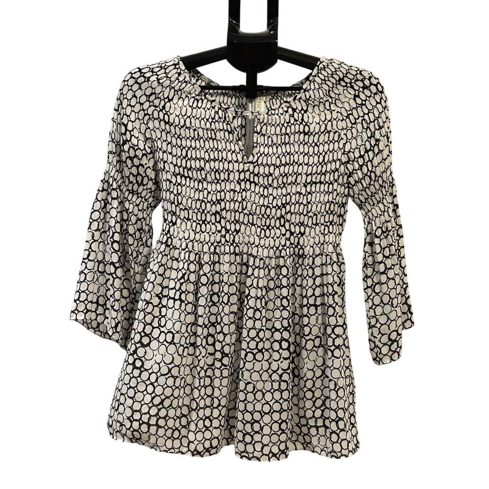 NWT Spense Patterned Blouse Women's size S